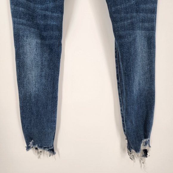 DL1961 Farrow Ankle Instaslim High Rise Skinny Jean Distressed Raw Hem 24 - Picture 9 of 11